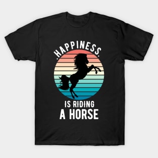 Happiness Is Riding A Horse T-Shirt